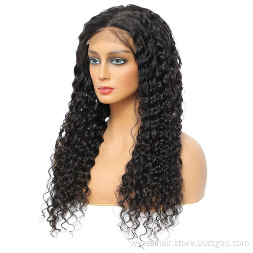 Mongolian Kinky Curly Human Hair Wigs 150% Density 13x4 13x6 Front Lace Raw Natural Color With Baby Hair Pre Plucked Wigs